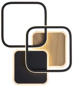 Plafonieră LED SEVENT LED/36W/230V negru/maro Leuchten Direkt 14117-78