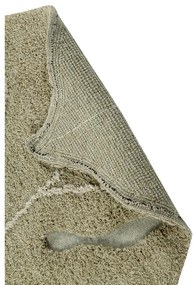 Covor pentru copii kaki lavabil/țesut manual din bumbac 120x180 cm Monstera Olive – Lorena Canals