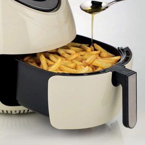 Friteuza cu aer cald Ariete AIRY FRYER XXL 4618/02, 1800W, 5.5 L, 7 programe, Timer, Ecran tactil LCD, Bej