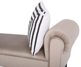 Bancă, catifea Velvet, grej/negru, BURDA