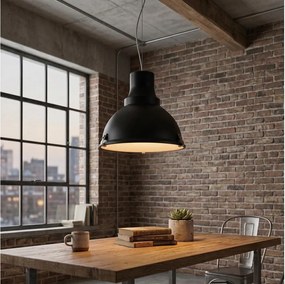 Lustră LED pe cablu INDUSTRY, 1xE27/60W/230V, neagră