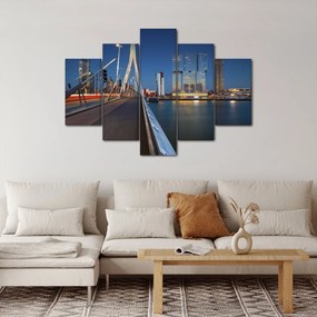 Tablou - Amurg în Rotterdam, Olanda (150x105 cm)