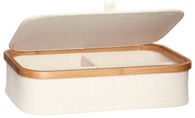 Set 2 organizatoare textile Hübsch Bamboo, bej