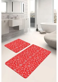 Covorașe de baie roșii 2 buc. 60x100 cm – Mila Home