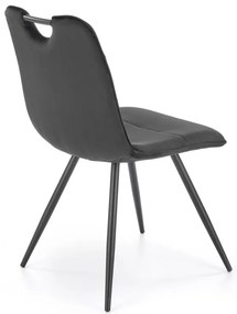 Scaun K521 velvet negru