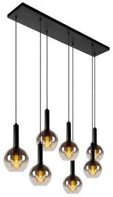 Lustră pe cablu Lucide 45402/07/30 MARIUS 7xE27/40W/230V negru