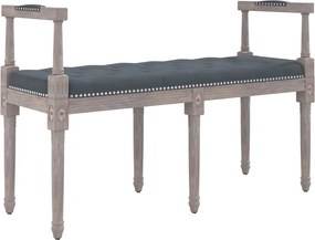 vidaXL Bancă, gri închis, 110x40x70 cm, catifea