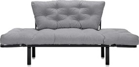 Canapea Extensibilă 2 locuri SUNNY, pentru terasă, 155x70x85 cm, Gri-Enjoy