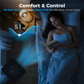 Aparat portabil de aer condiționat HOMCOM de 7.000 BTU | Aosom Romania