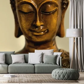 Fototapet autoadeziv cap de bronz al lui Buddha