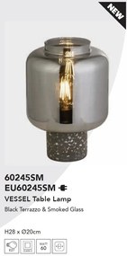 Veioza/Lampa de masa design decorativ Vessel fumuriu
