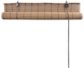 Jaluzea tip rulou, maro, 150 x 160 cm, bambus