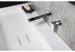 Baterie argintiu-lucios pentru chiuvetă încastrată (1 ieșire) Latus – Sapho