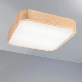Plafonieră OAK SQUARE 4xE27/15W/230V 45x45 cm stejar