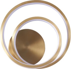 Aplică LED de perete ZEFIRA, 14 W, 230 V, 4000 K, auriu