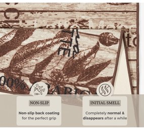 Covor tip traversă de bucătărie Hanse Home Delicious Coffee, 67x180 cm, maro