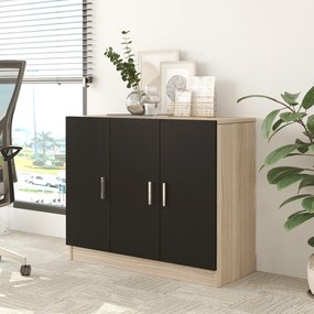 Dulap Vincent 5 (stejar + negru). 1072631