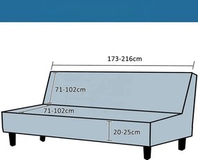 Husa elastica pentru canapea AVERO Culoare: Maro