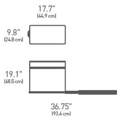 Coș de gunoi din plastic 30 l - simplehuman