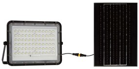 Reflector cu incarcare solara 15w 1200lm 6400k - negru