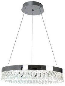 Lustră LED dimabilă pe cablu LED/90W/230V 3000-6500K crom + telecomandă