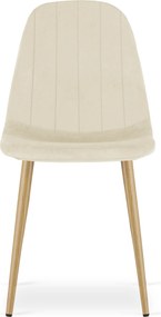 Scaun de masa PADVA VELVET, bej deschis