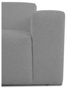 Canapea gri cu tapițerie din stofă bouclé 228 cm Roxy – Scandic