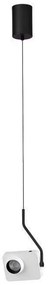 Pendul LED cu spot directionabil stil minimalist KEDROS alb