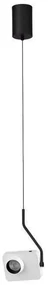 Pendul LED cu spot directionabil stil minimalist KEDROS alb