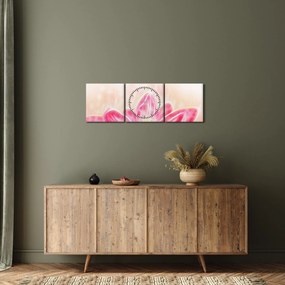 Tablou - Floare de lotus (cu ceas) (90x30 cm)