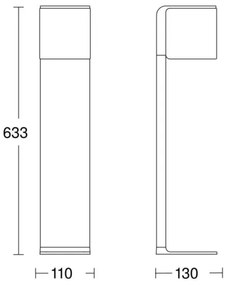 Lampă LED de exterior GL 80 C LED/9,1W/230V IP44 antracit Steinel 079284