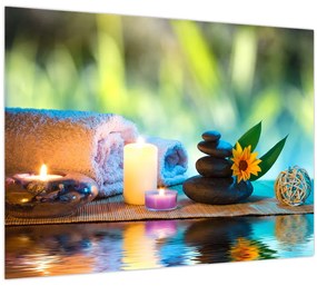 Tablou pe sticlă - Relaxare (70x50 cm)