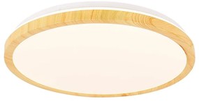 Plafonieră în culoare naturală LED ø 48 cm Gandava – Candellux Lighting