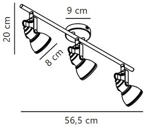 Spot Nordlux ASLAK 3xGU10/35W/230V