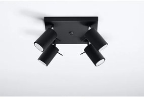 Lampă spot RING 4 4xGU10/40W/230V negru