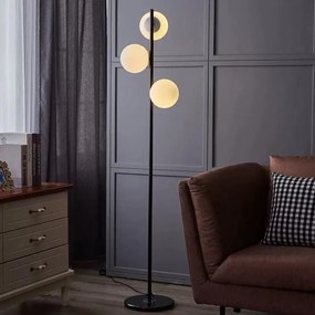 Lampadar TY3052-3 BK – 3 brațe elegante, soclu E27, finisaj negru