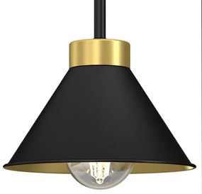 Lampă de masă DEMET 1xE27/15W/230V negru/auriu