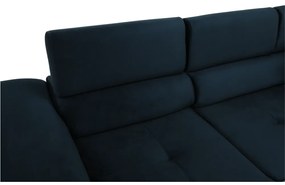 Colţar, albastru, model stânga, AMARETA COLŢAR MIC