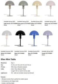 Veioza, lampa de masa design minimalist scandinav Ellen Mini Dusty green