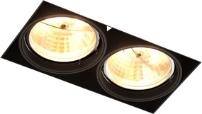 Zuma Line Oneon lampă încorporată 2x15 W negru 94364-BK