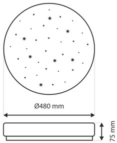 Plafonieră LED dimabilă LIKA LED/36W/230V 2700-6500K + telecomandă