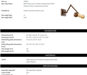 Aplica de perete LUX pentru oglinda sau tablou Luca S