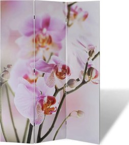 vidaXL Paravan de cameră pliabil, 120 x 170 cm, flori