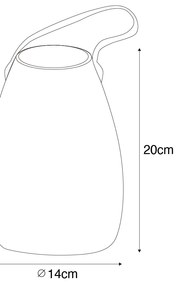 Set de 2 lămpi de masă albe RGBW reîncărcabile IP54 - Pion