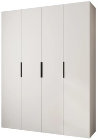 Dulap de haine 190 cm Carmela 40-4 (alb + Negru). 1126669