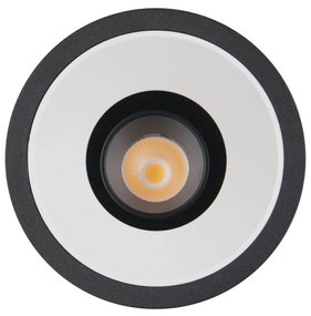 Spot LED incastrabil GALEXO H0106 negru cu inel alb