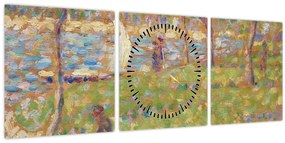 Tablou - Georges Seurat, Study for "La Grande Jatte", reproducere (cu ceas) (90x30 cm)