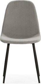 Scaune de dining gri-deschis 4 buc. tapițate Minka – Marckeric