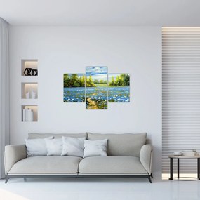 Tablou - Drum de câmp, pictură în ulei (90x60 cm)