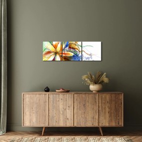 Tablou - Floare (cu ceas) (90x30 cm)